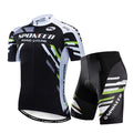 Mens Short Sleeve Cycling Jersey and Padded Road Bike Shorts