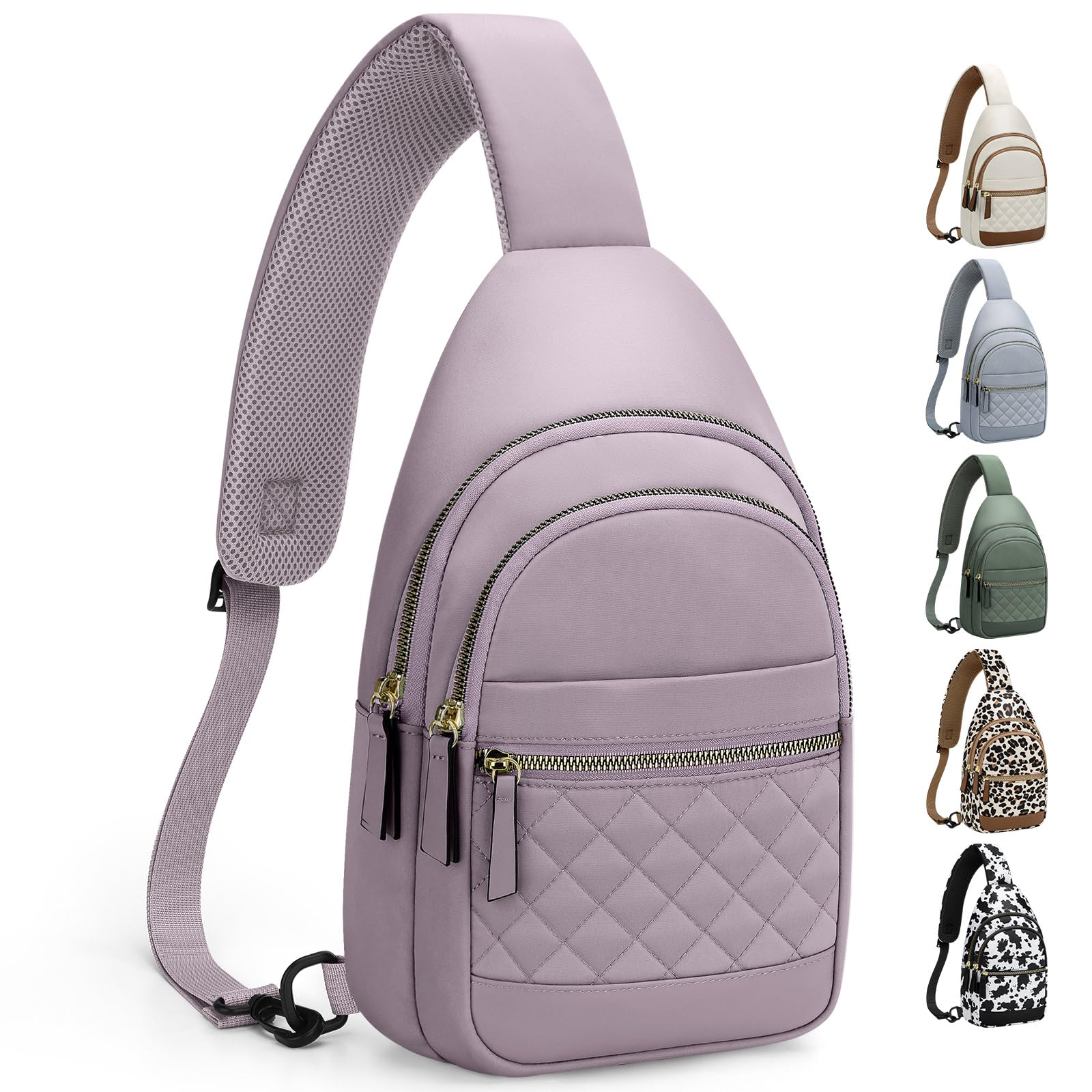 Waterproof Convertible Sling Crossbody Fanny Pack for Women and Men Travel