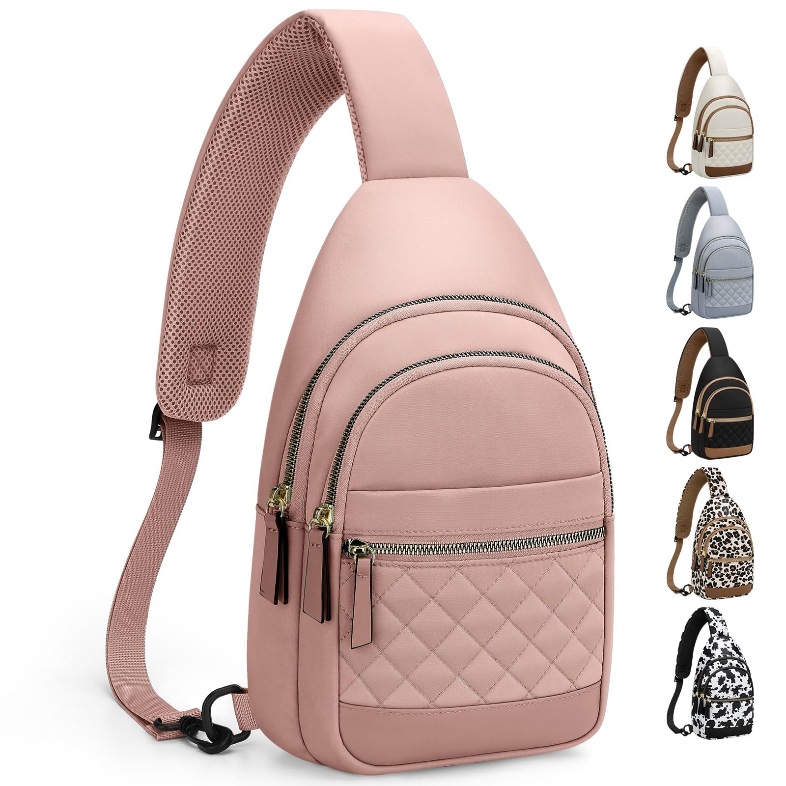 Waterproof Convertible Sling Crossbody Fanny Pack for Women and Men Travel