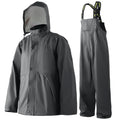 Mens Heavy Duty Waterproof Rain Suit with Jacket and Bib Pants for Work