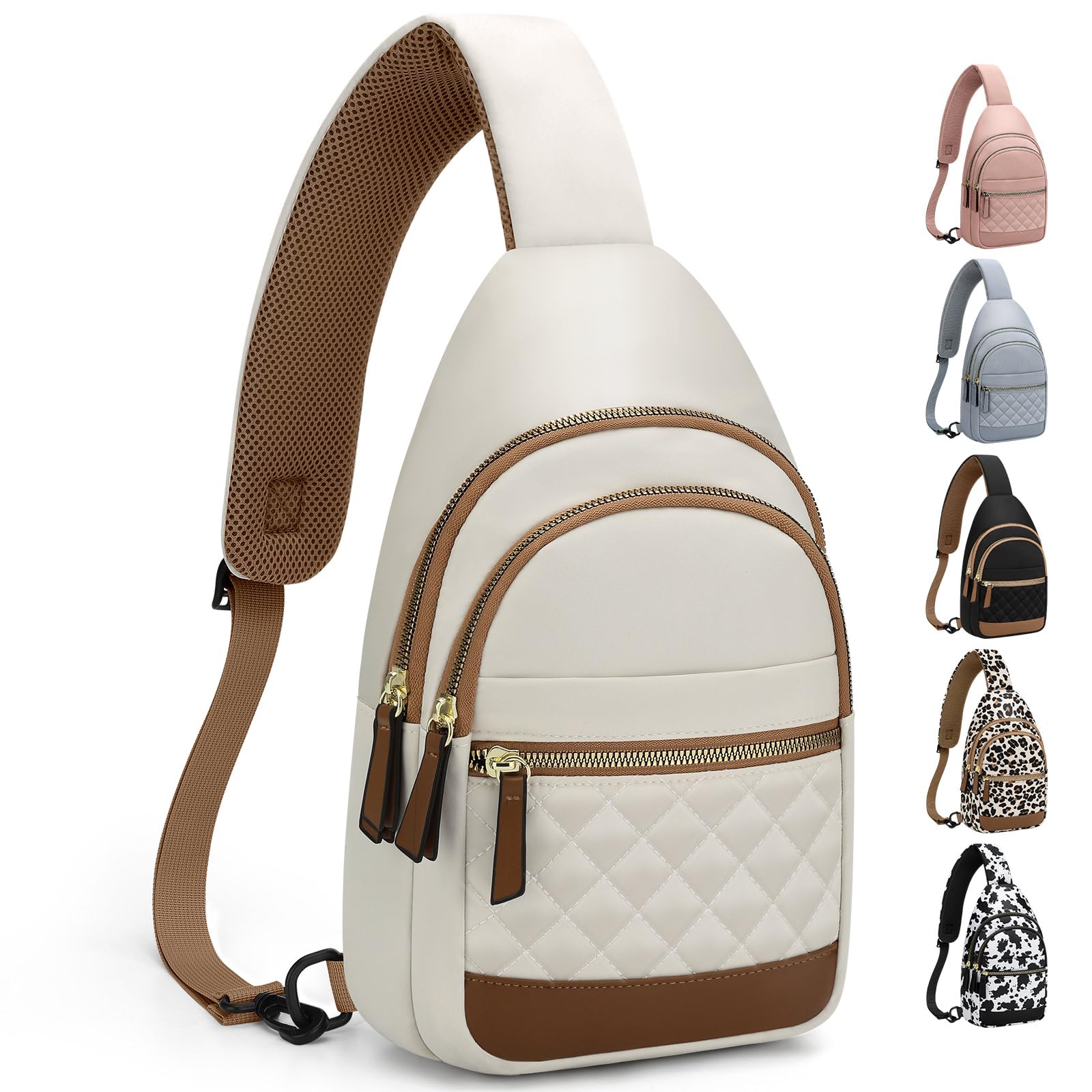 Waterproof Convertible Sling Crossbody Fanny Pack for Women and Men Travel