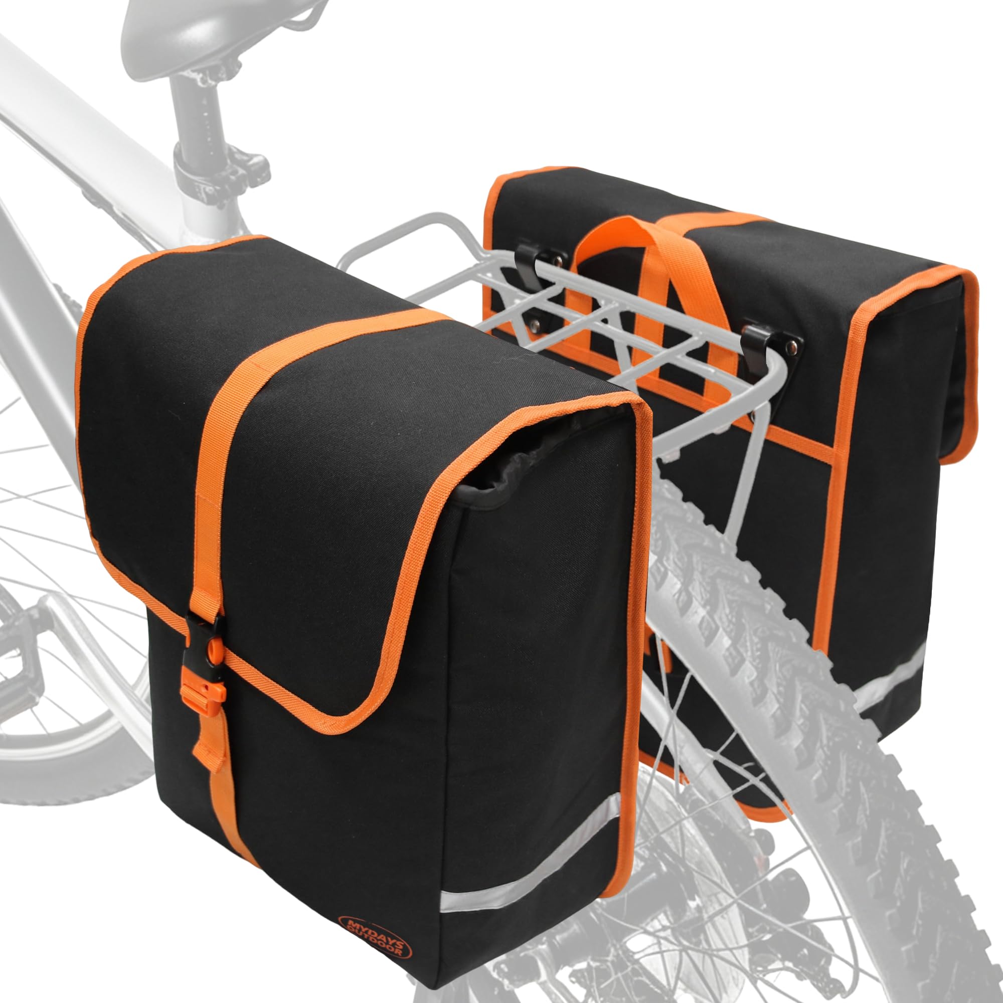 Waterproof 20L Bike Pannier Bags for Rear Rack Commuting and Travel