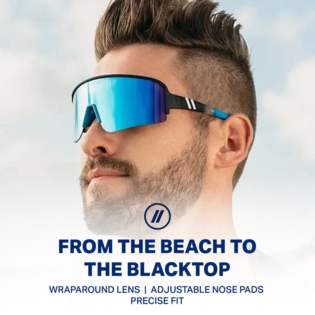 Polarized Wraparound Sunglasses with UV Protection for Men and Women