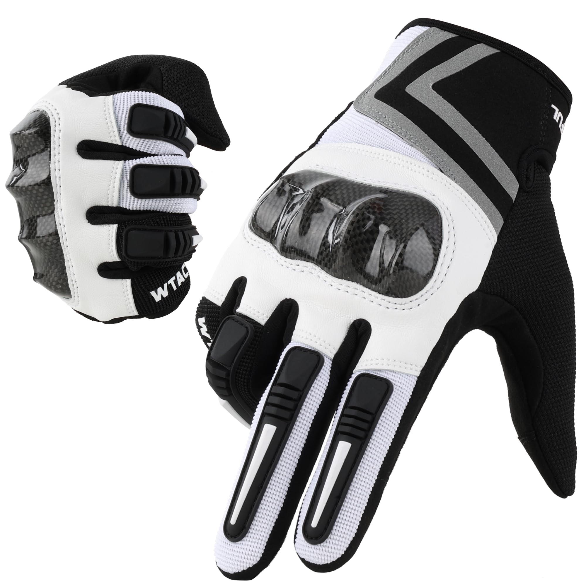 Mens Lightweight Breathable Touchscreen Motorcycle Riding Gloves