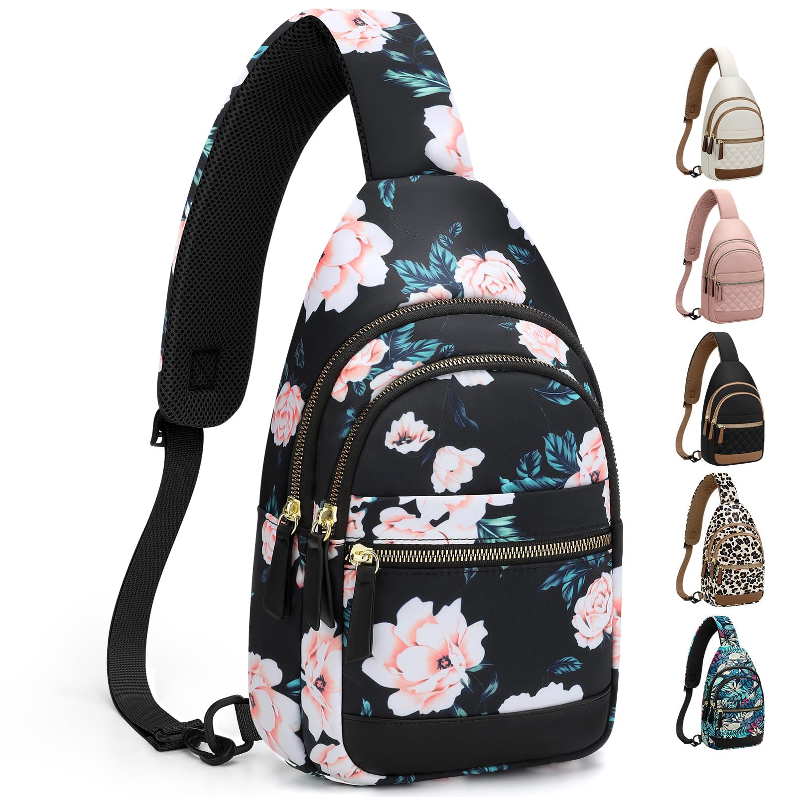 Waterproof Convertible Sling Crossbody Fanny Pack for Women and Men Travel