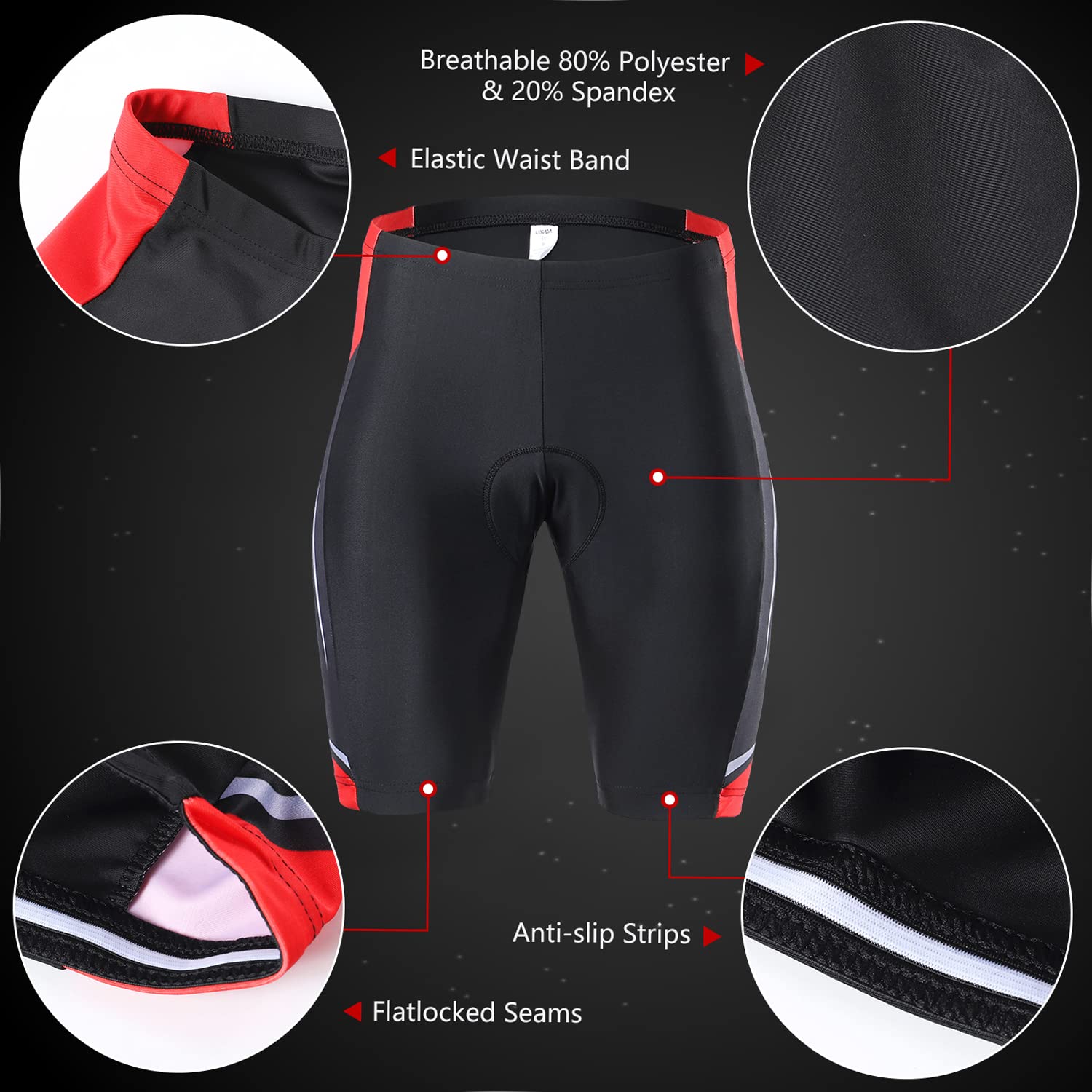 Mens Quick Dry Cycling Jersey and Padded Shorts Set