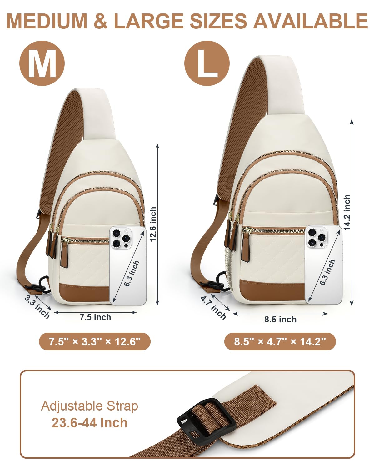 Waterproof Convertible Sling Crossbody Fanny Pack for Women and Men Travel