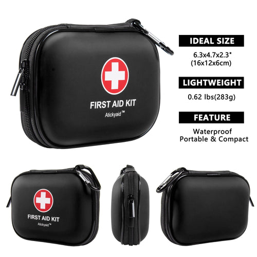 120 Piece Waterproof Mini First Aid Kit for Travel Camping Car and Home