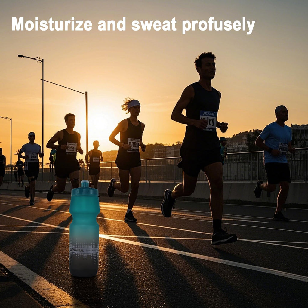 Leakproof 750ml BPA Free Squeeze Bike Water Bottle for Road and MTB