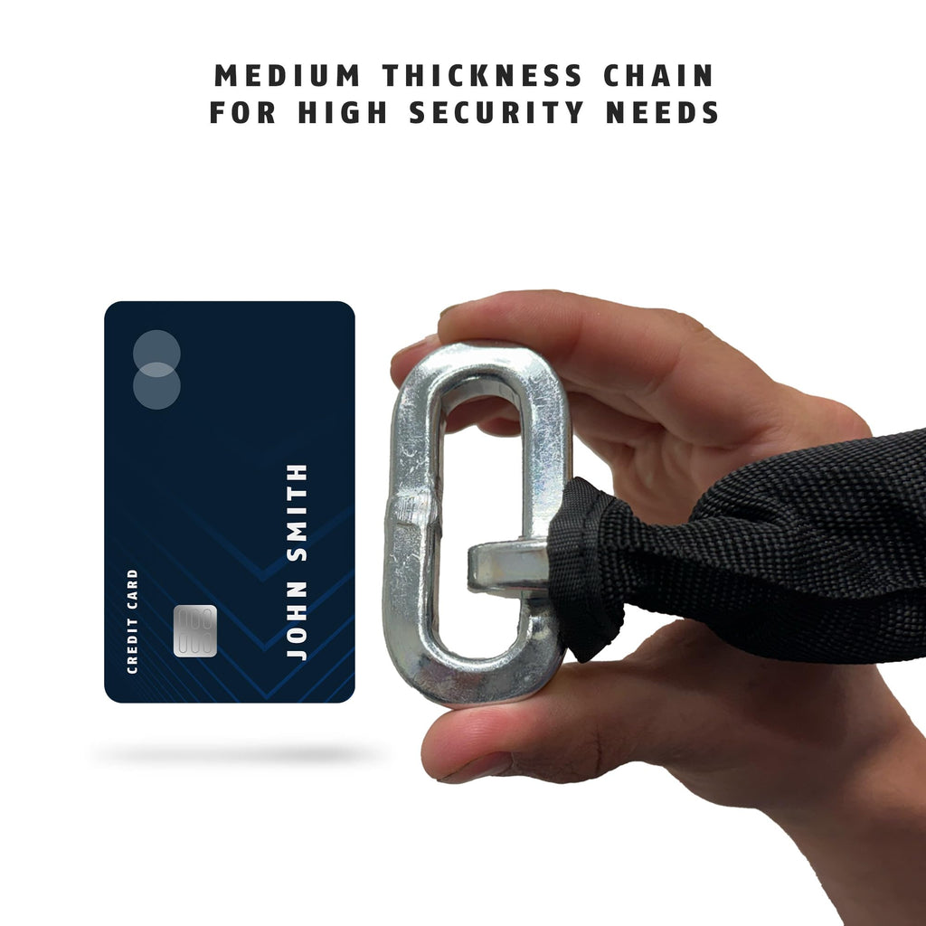 Hardened Steel Square Security Chain for Bikes Trailers and Motorcycles