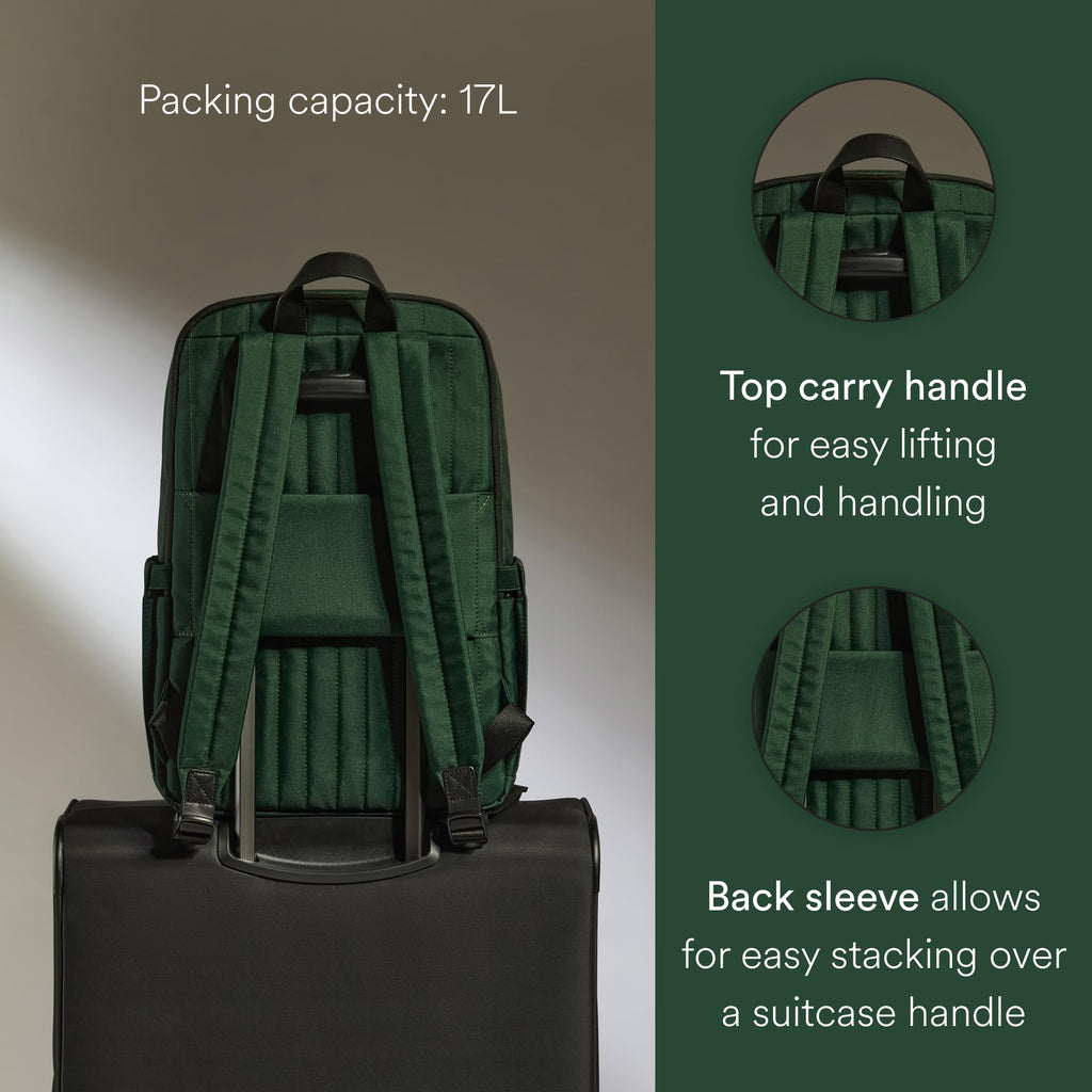Lightweight Urban Backpack with Laptop Pocket and Suitcase Sleeve