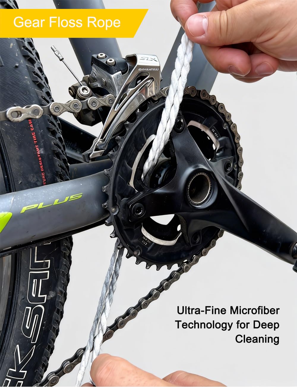 Bike Cleaning Kit with Degreaser Lubricant Chain Scrubber and Brushes