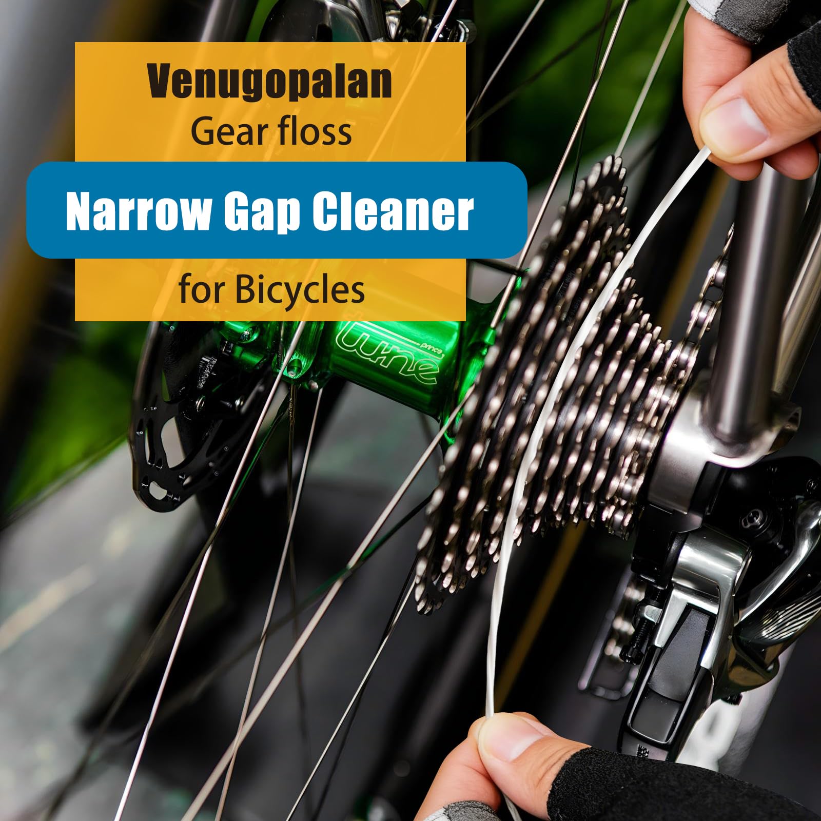 Bike Chain Cleaning Kit with Degreaser Scrubber Brush Lube and Gear Floss