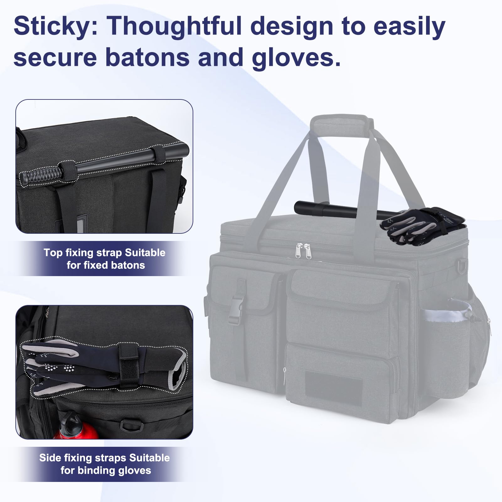 Law Enforcement Patrol Bag and Front Seat Organizer for Police Gear