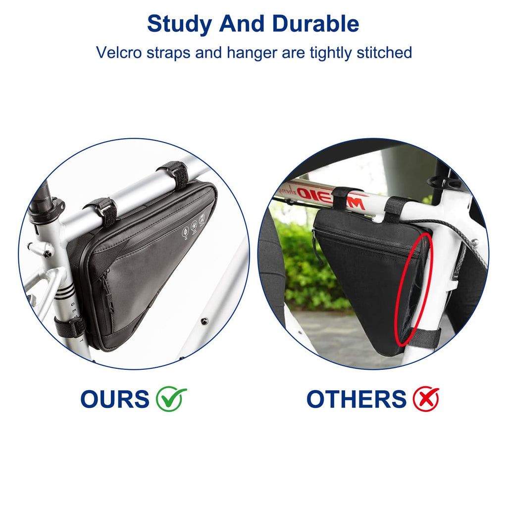 2L Water Resistant Reflective Bike Frame Storage Bag