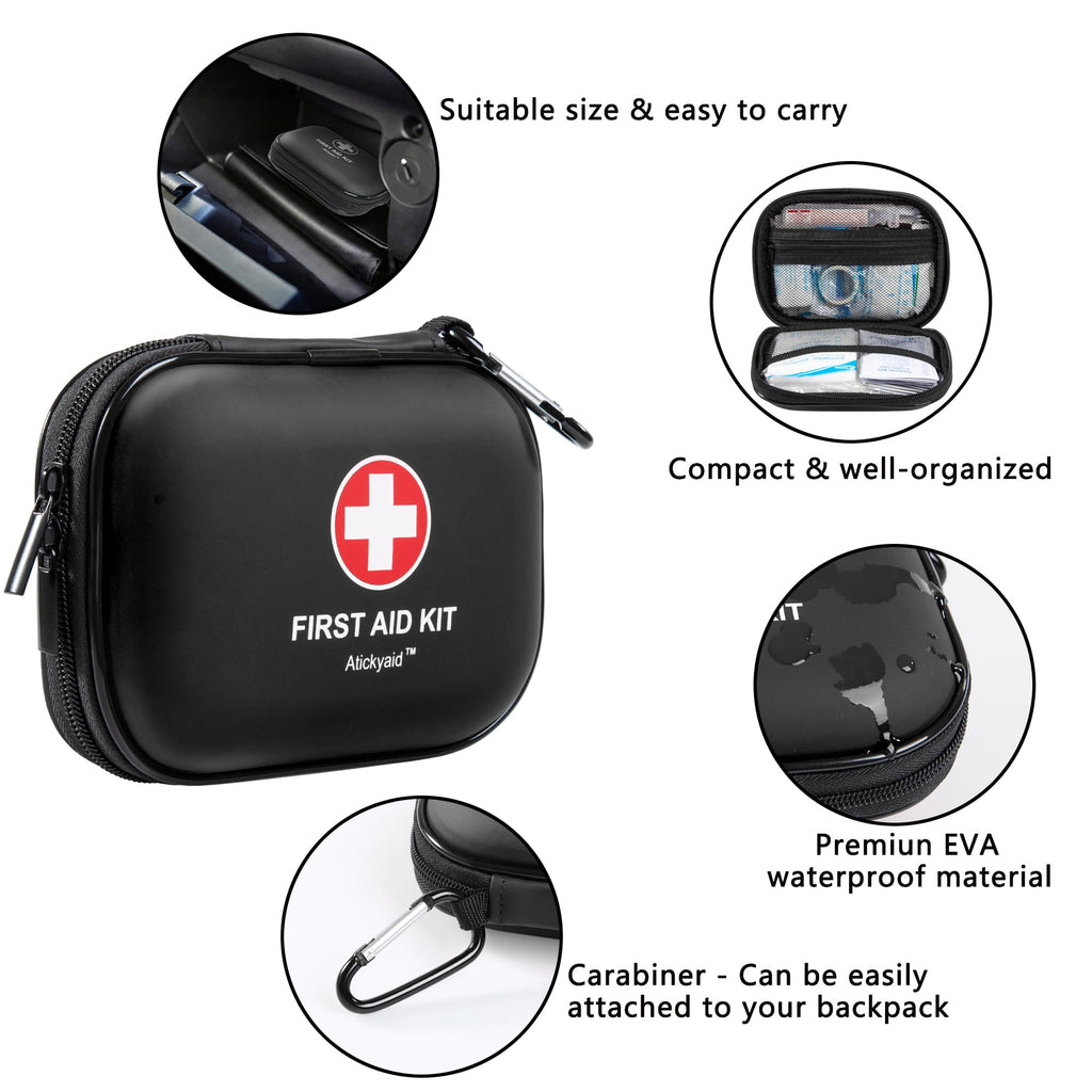 120 Piece Waterproof Mini First Aid Kit for Travel Camping Car and Home