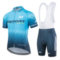 Mens Cycling Jersey and Gel Padded Anti Shock Shorts Set