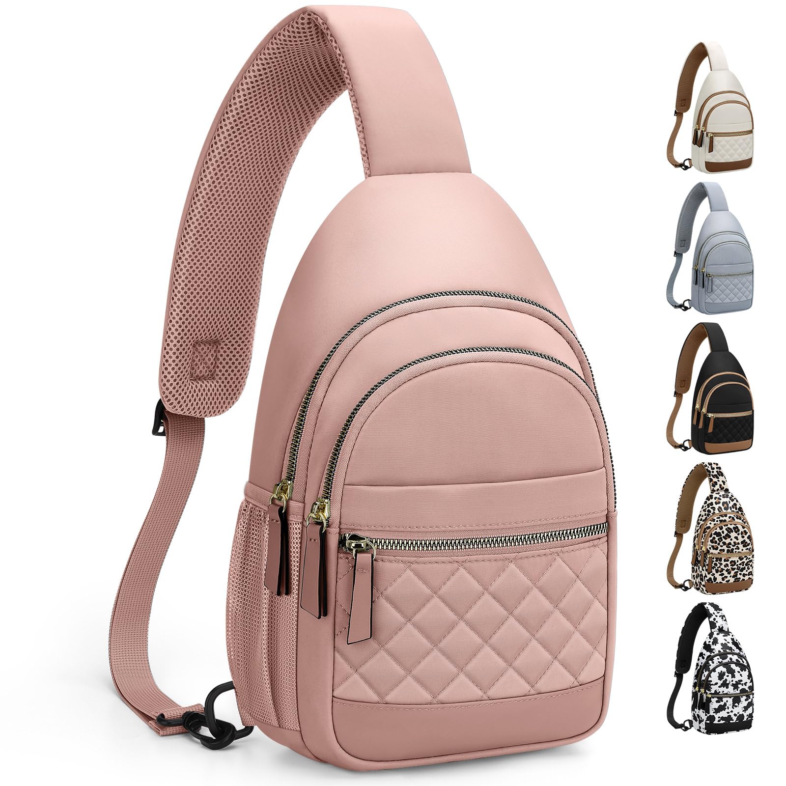 Waterproof Convertible Sling Crossbody Fanny Pack for Women and Men Travel