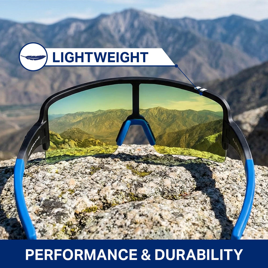 Polarized Wraparound Sunglasses with UV Protection for Men and Women