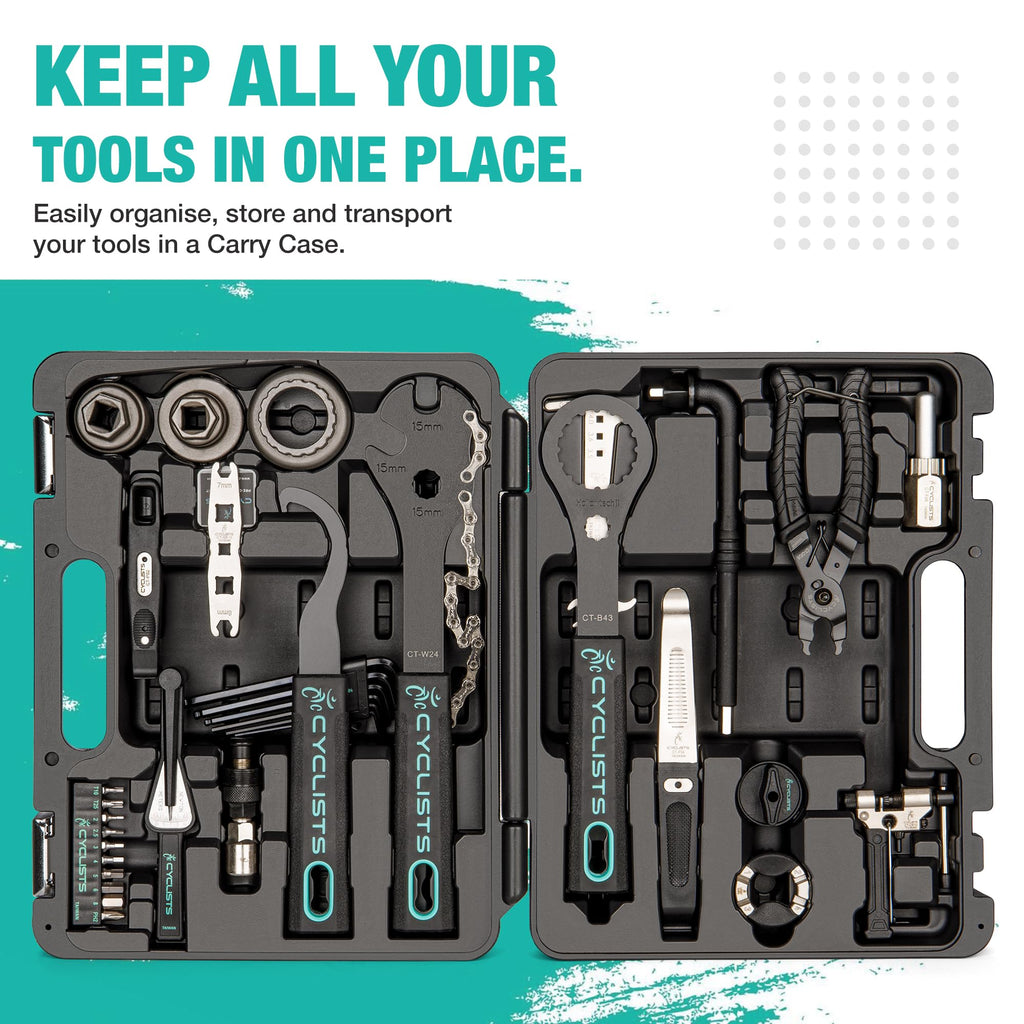 33 Piece E Bike Repair Tool Kit for Road and Mountain Bikes
