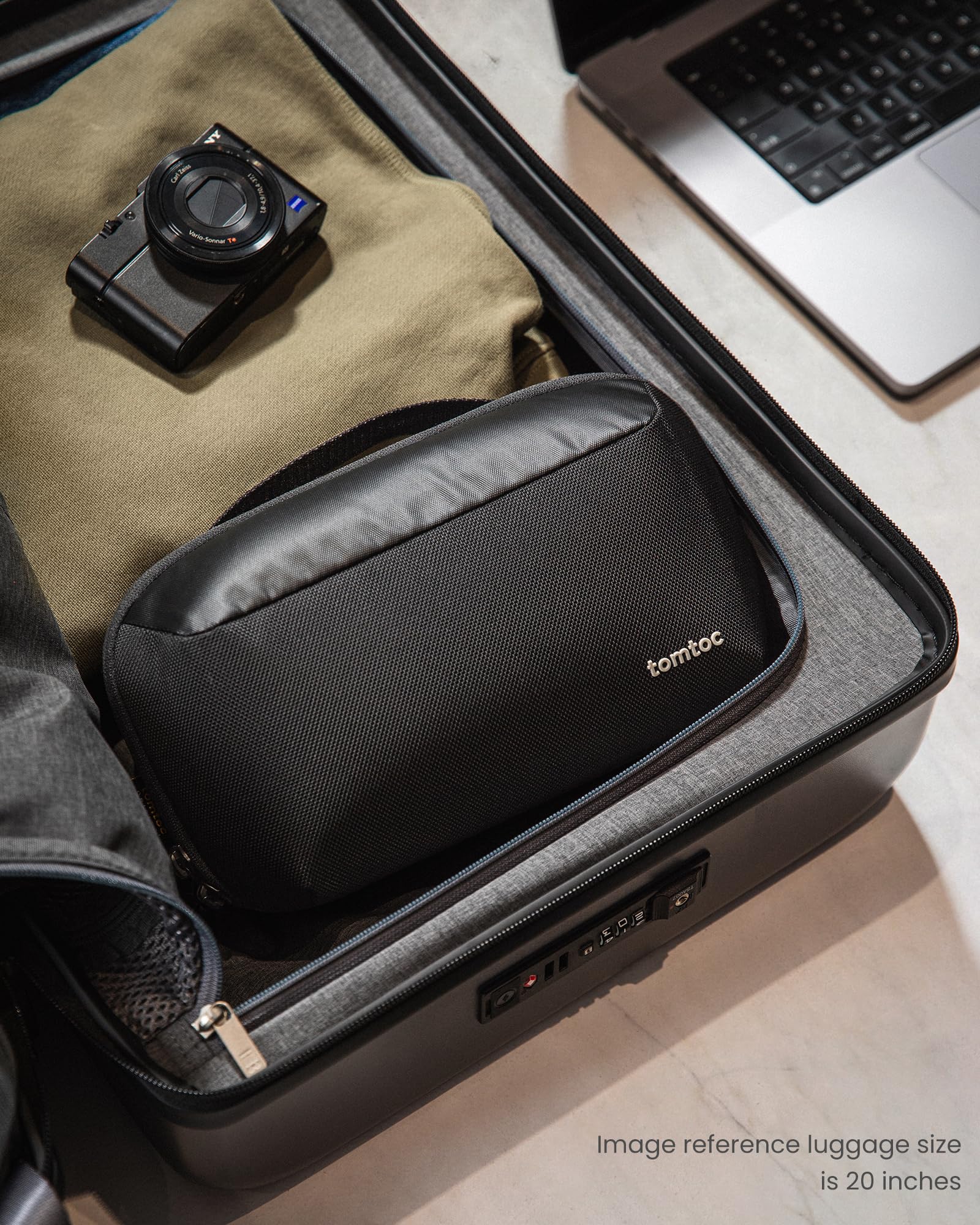 Electronic Accessory Organizer Pouch for Cables Chargers and Small Devices