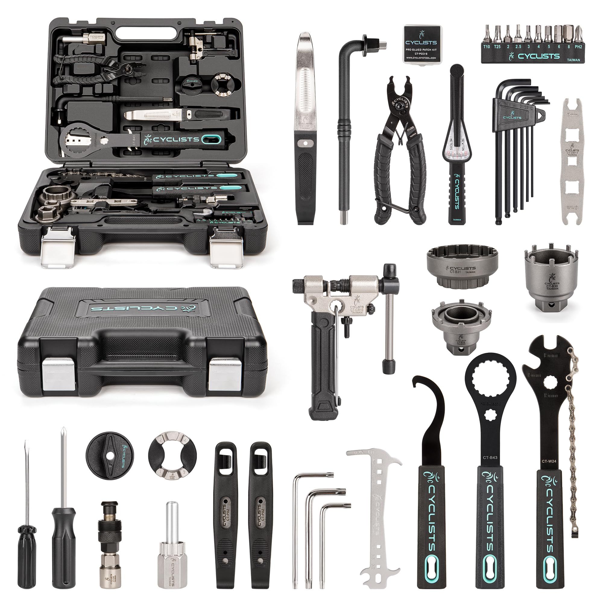 33 Piece E Bike Repair Tool Kit for Road and Mountain Bikes