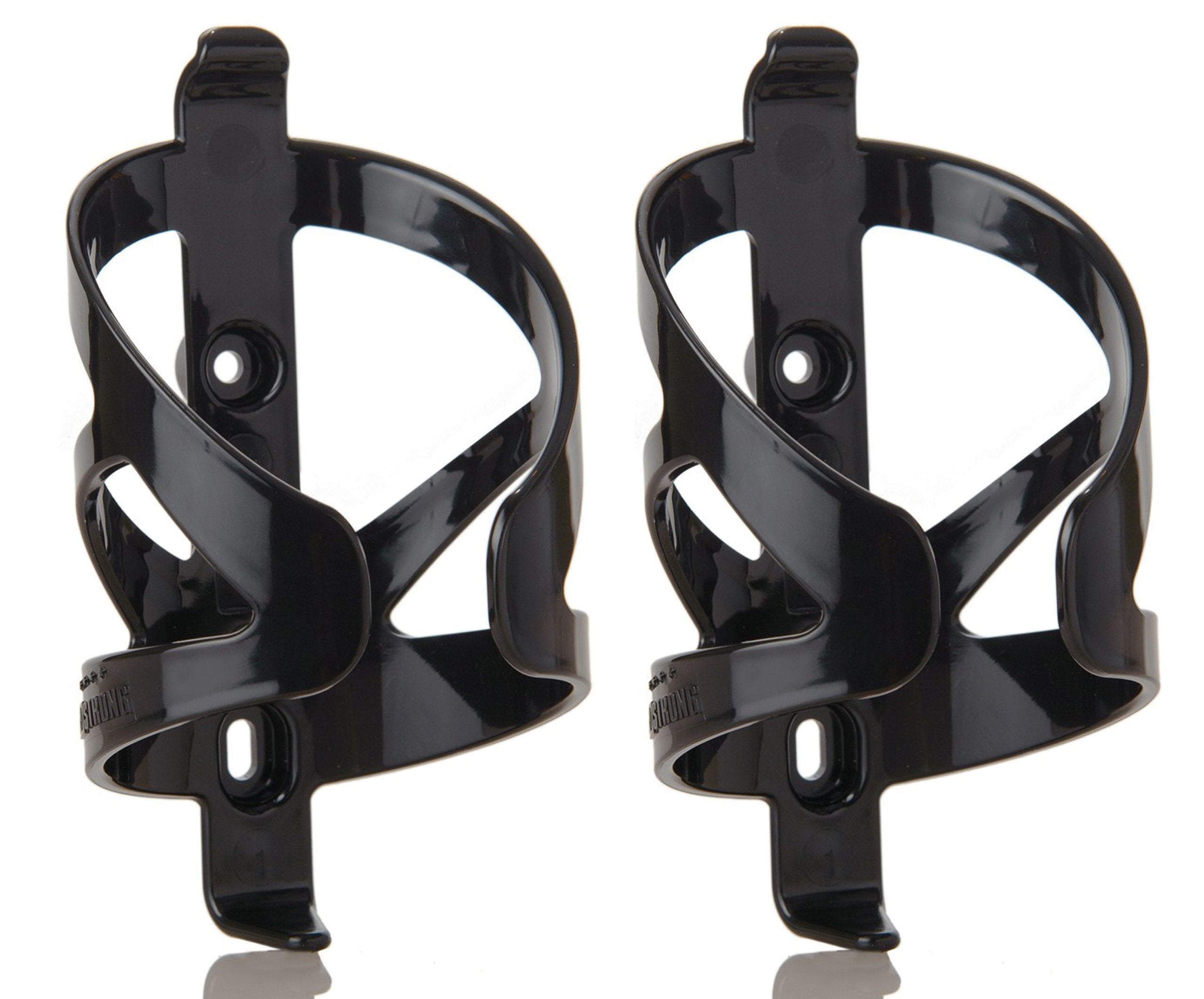 Two Pack Bike Water Bottle and Cage Set with 22oz Squeeze Bottles