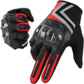 Mens Lightweight Breathable Touchscreen Motorcycle Riding Gloves