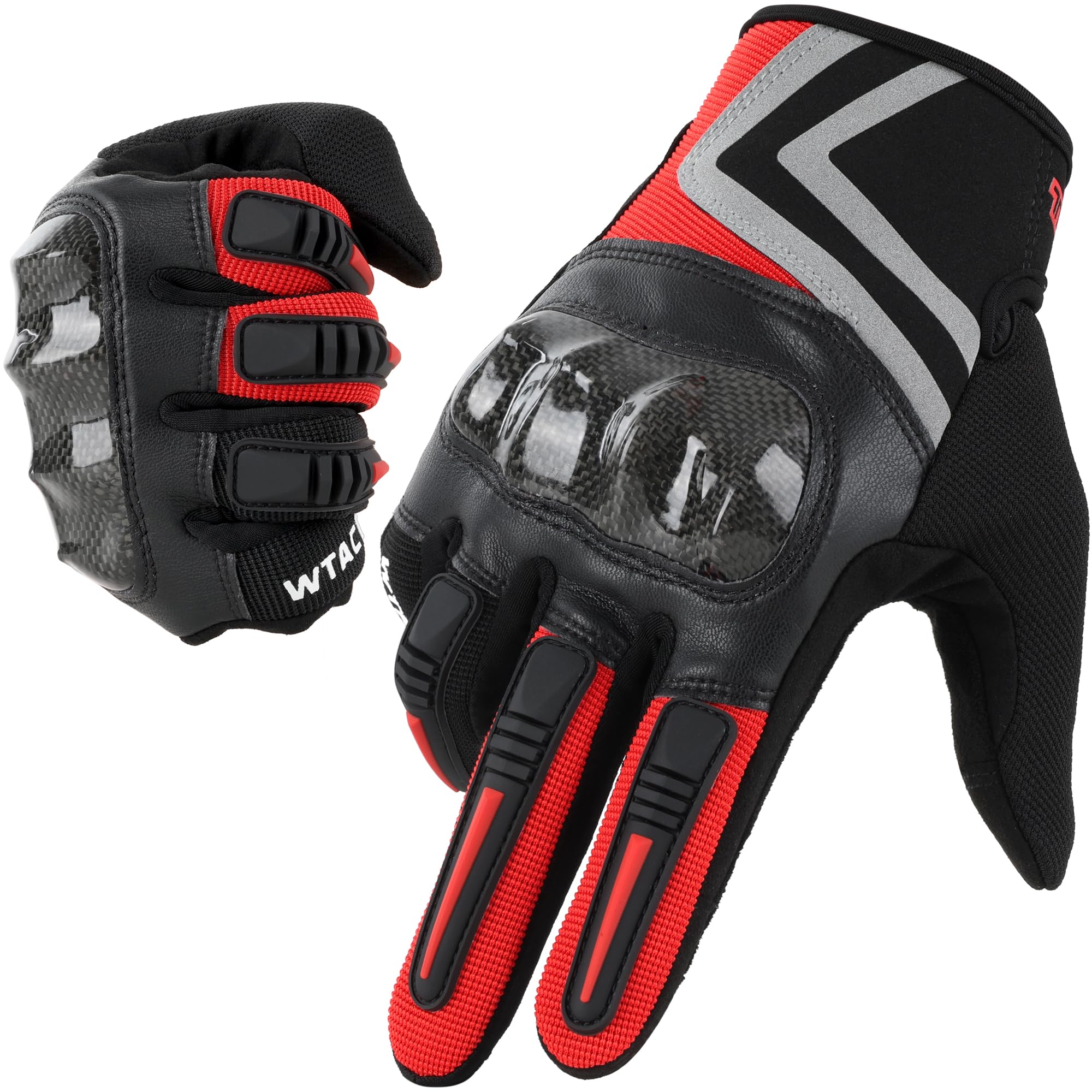 Mens Lightweight Breathable Touchscreen Motorcycle Riding Gloves