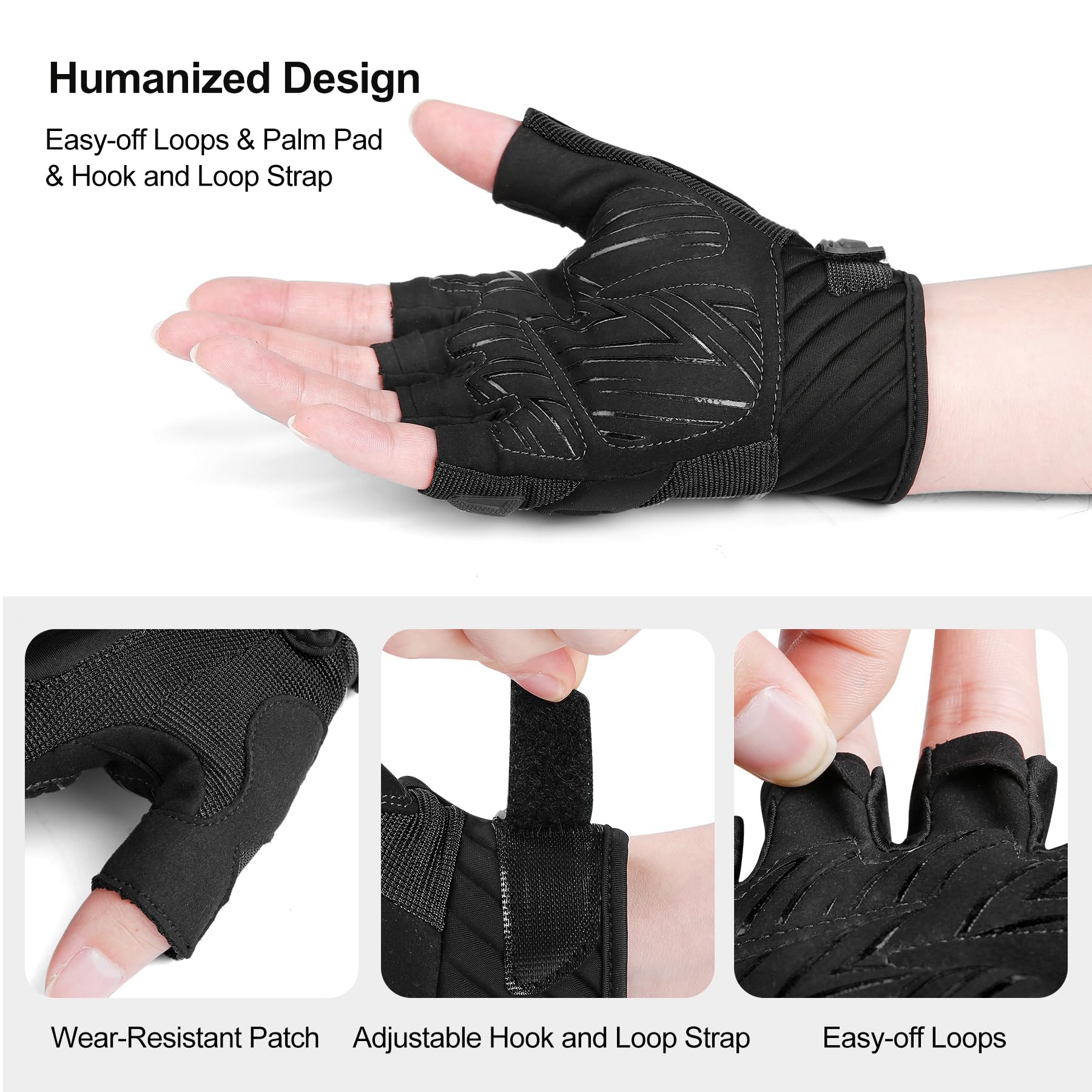 Breathable Fingerless Cycling Gloves for Road and Mountain Biking