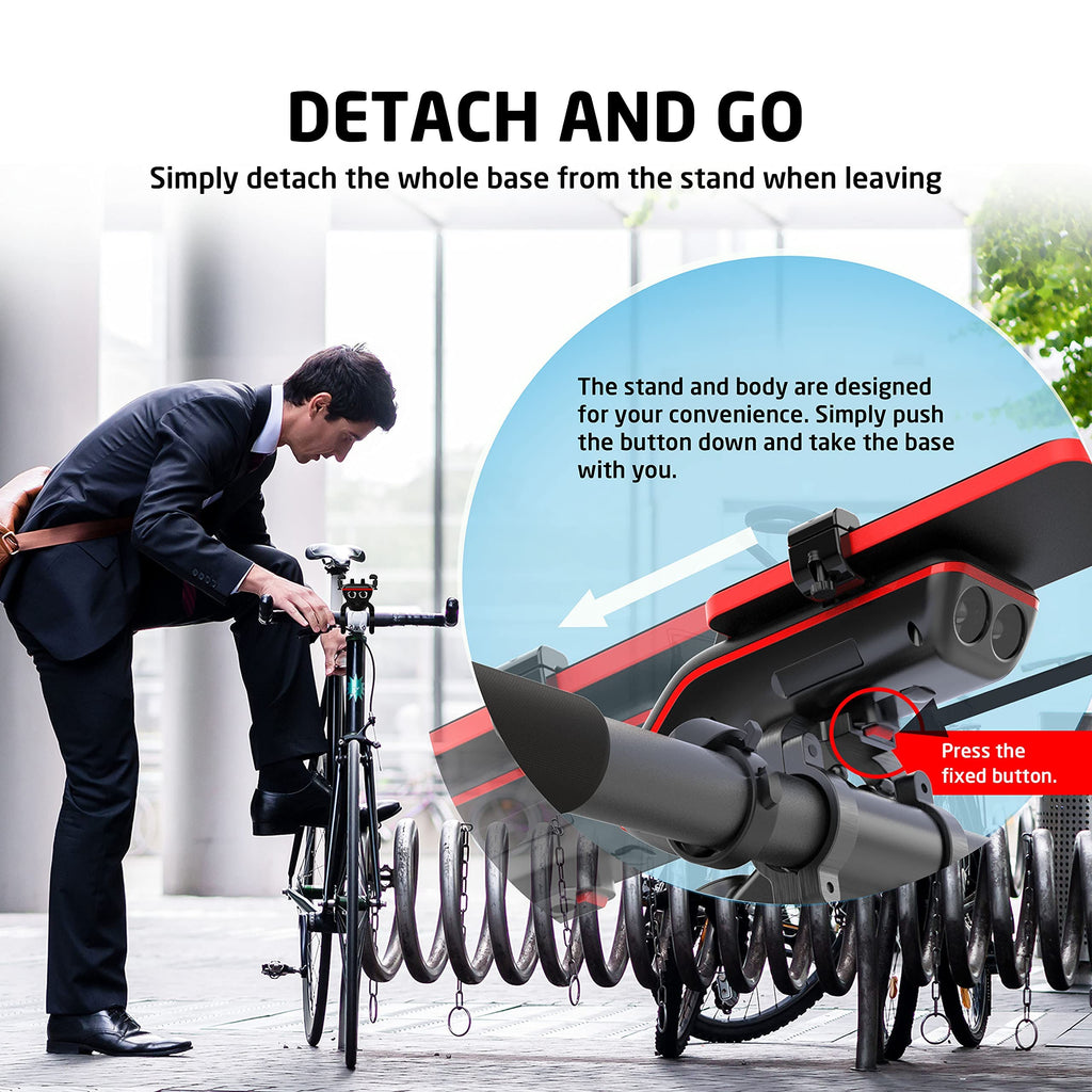 Multifunctional Bike Phone Holder with Speaker Light Horn and Power Bank
