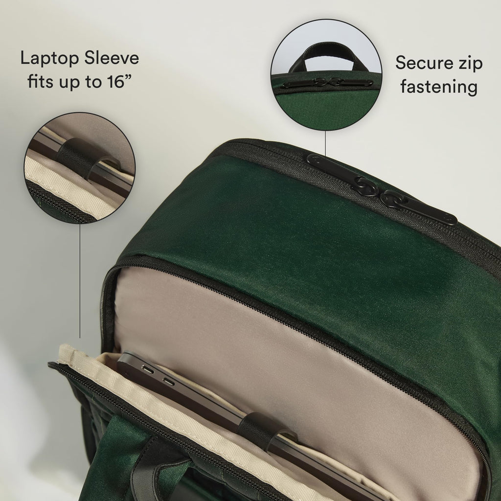 Lightweight Urban Backpack with Laptop Pocket and Suitcase Sleeve