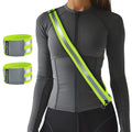 Reflective Sash Belt and Armband for Night Running and Dog Walking