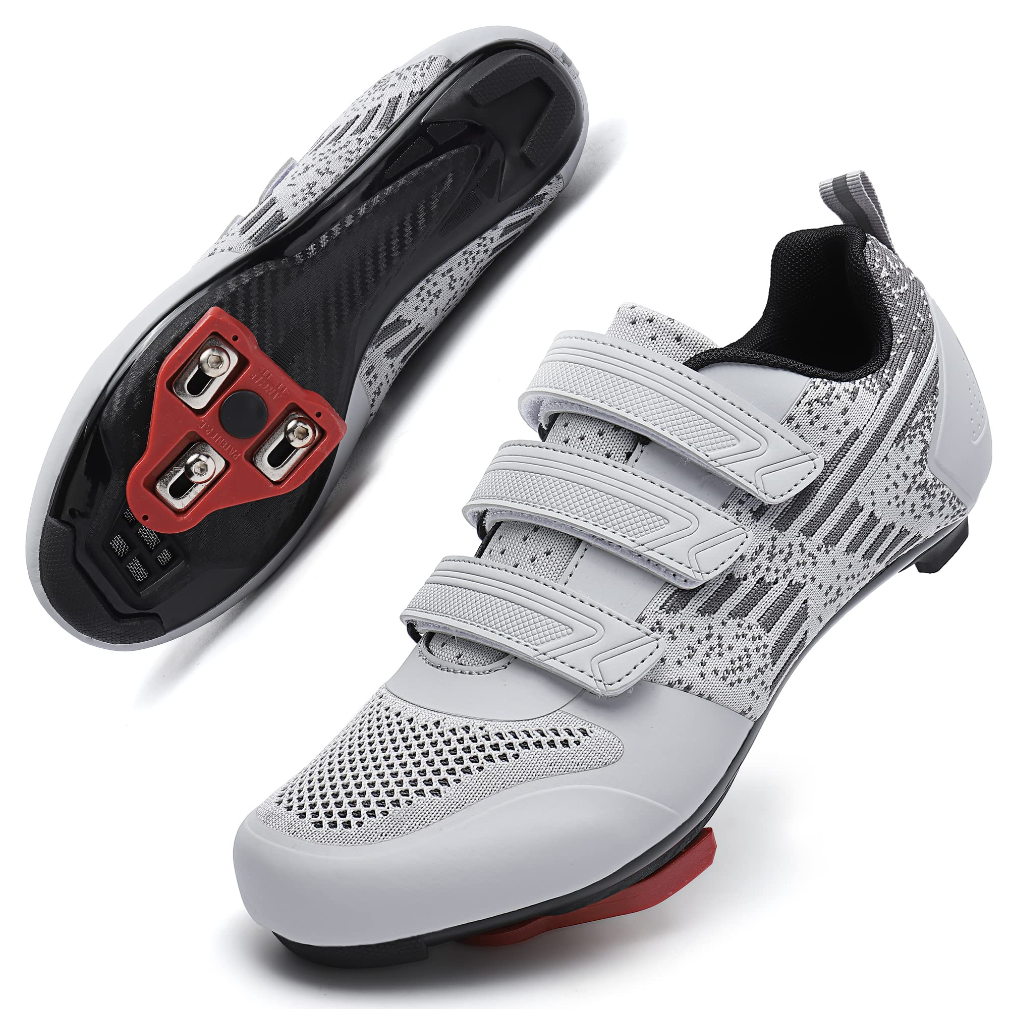 Unisex Clipless Cycling Shoes with Delta Cleats for Indoor Outdoor Riding