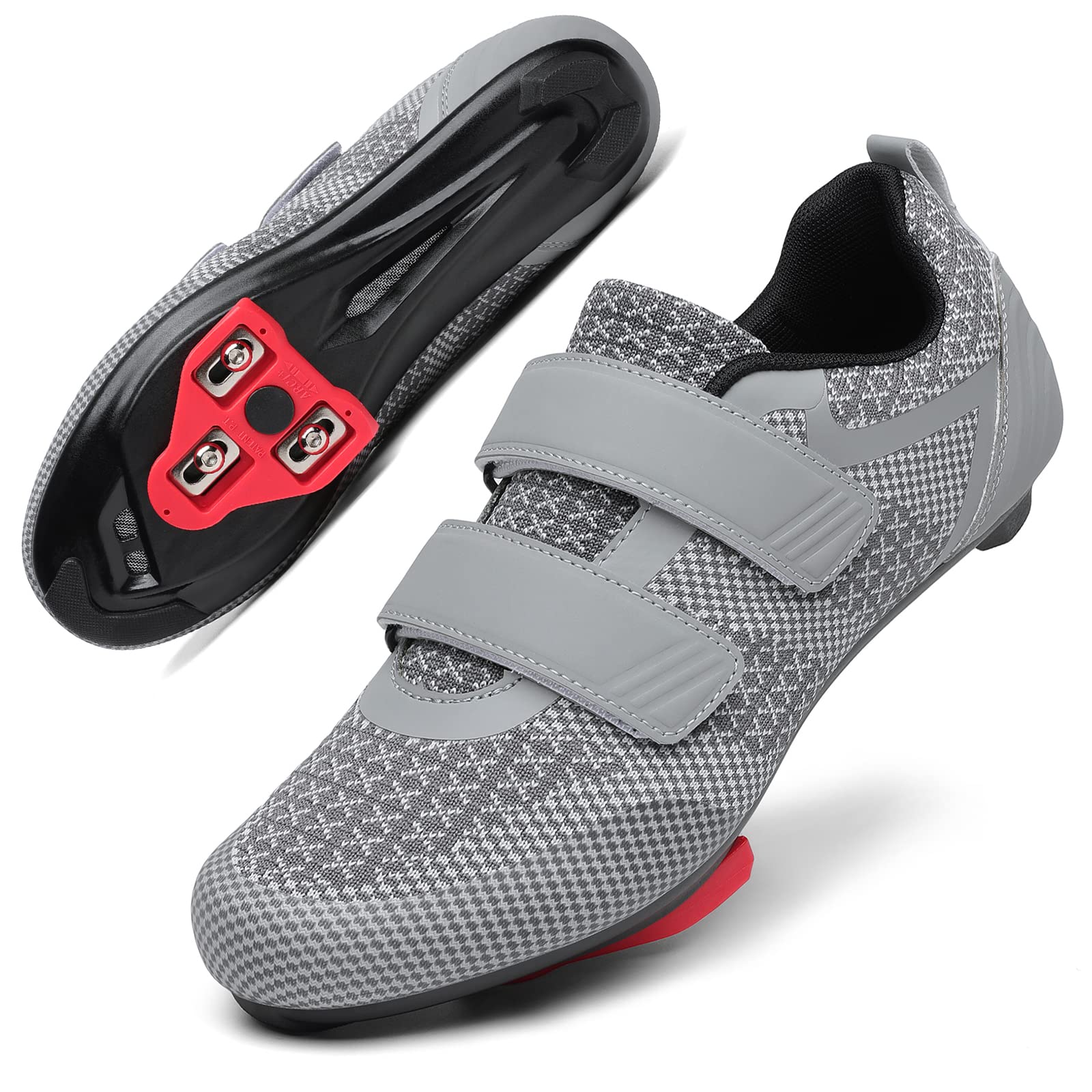 Unisex Clipless Cycling Shoes with Delta Cleats for Indoor Outdoor Riding