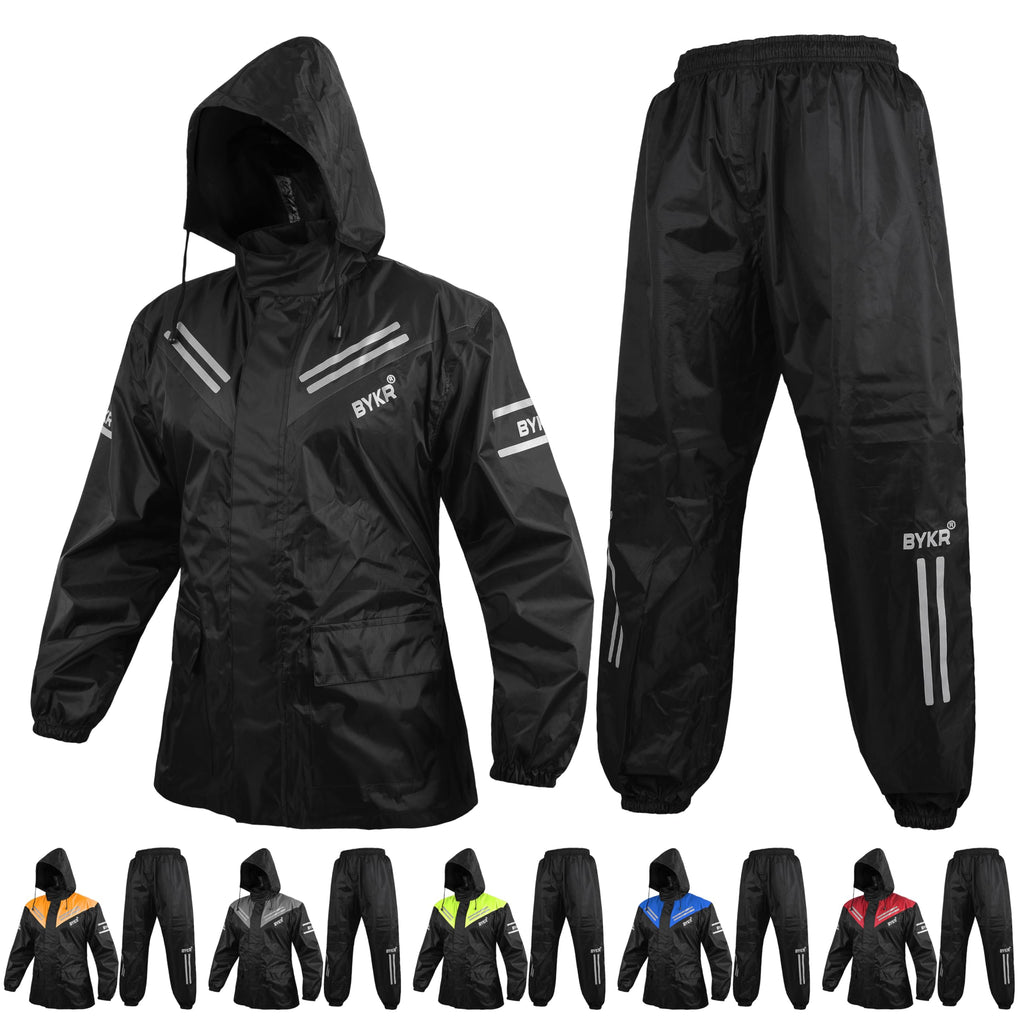 Breathable Waterproof Two Piece Motorcycle Rain Suit for Men and Women