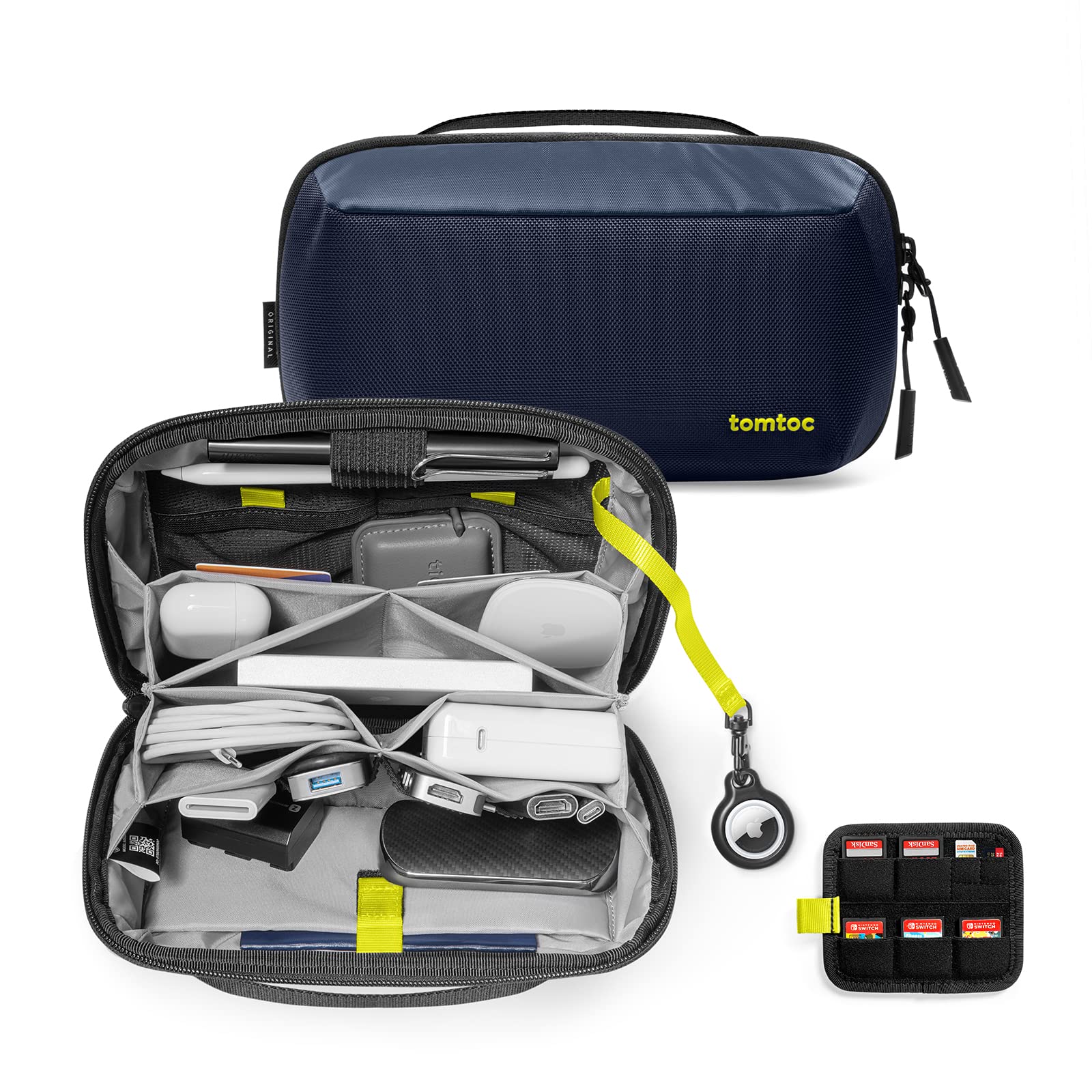 Electronic Accessory Organizer Pouch for Cables Chargers and Small Devices
