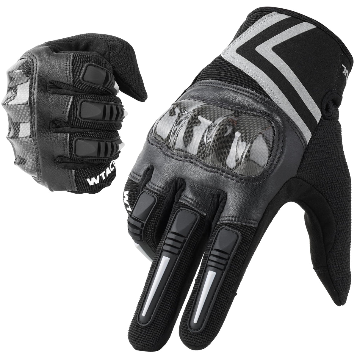 Mens Lightweight Breathable Touchscreen Motorcycle Riding Gloves