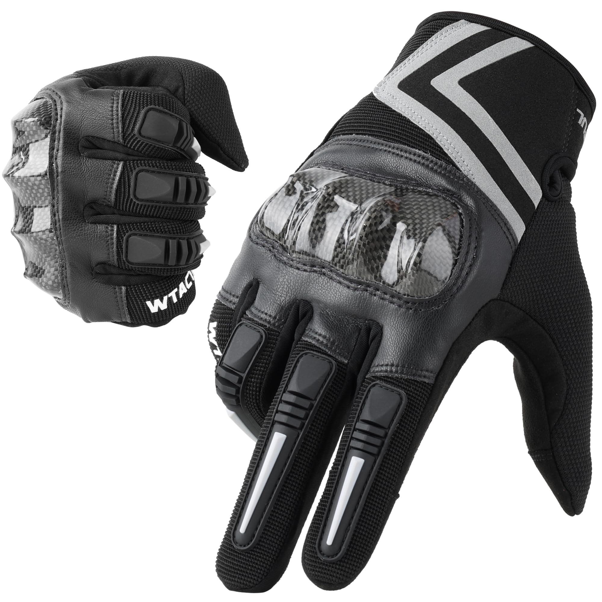 Mens Lightweight Breathable Touchscreen Motorcycle Riding Gloves