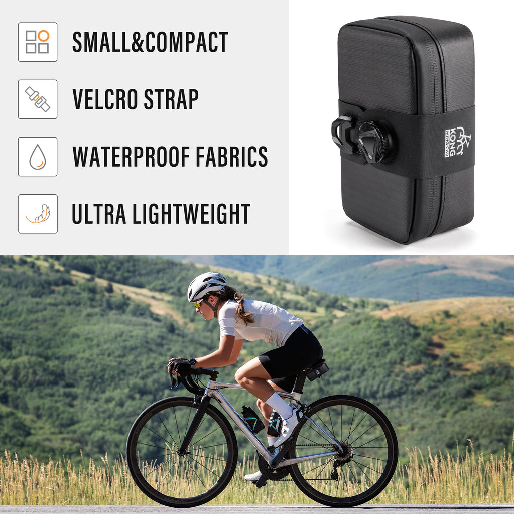Bike Emergency Repair Kit with CO2 Inflator Multitool and Saddle Bag