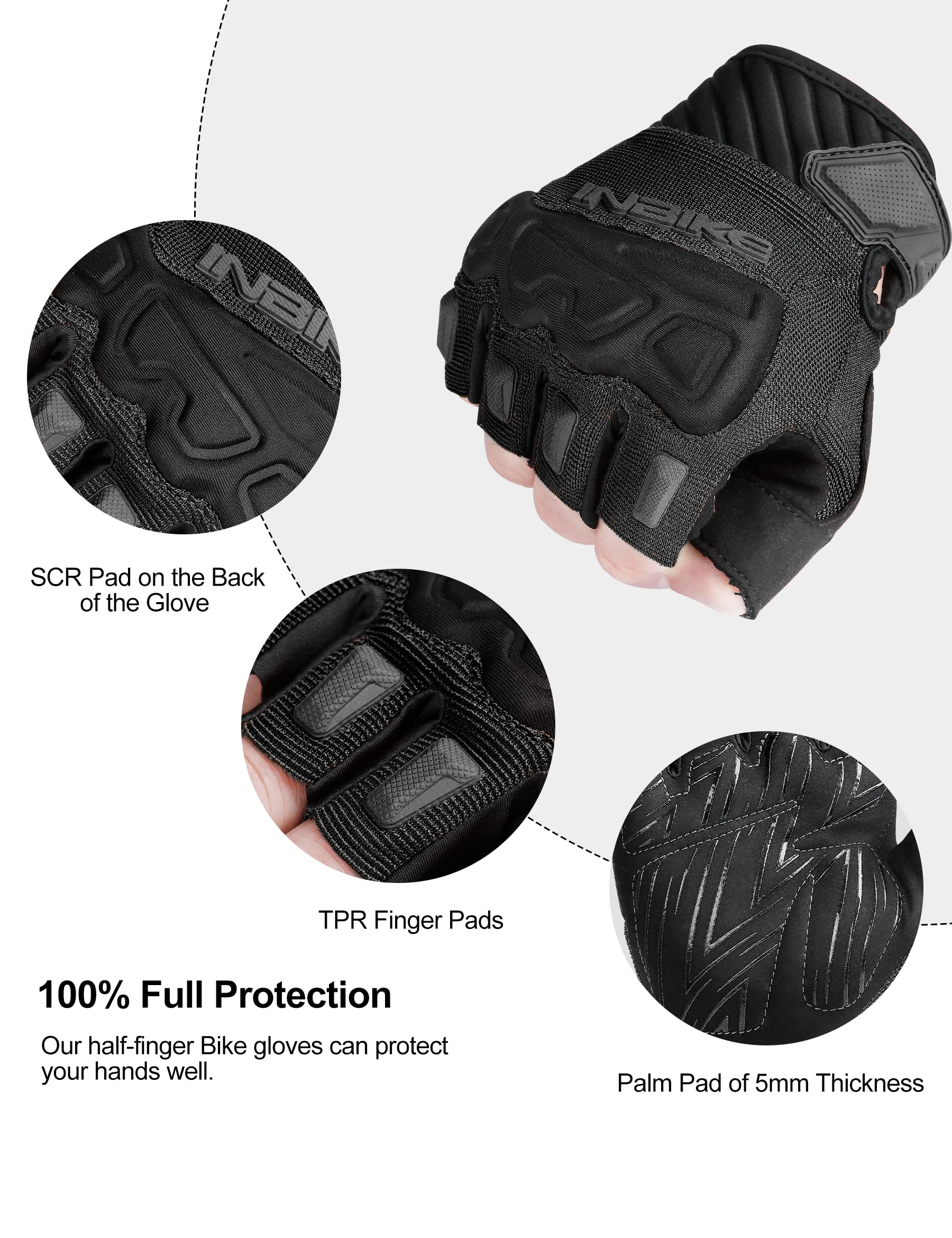 Breathable Fingerless Cycling Gloves for Road and Mountain Biking