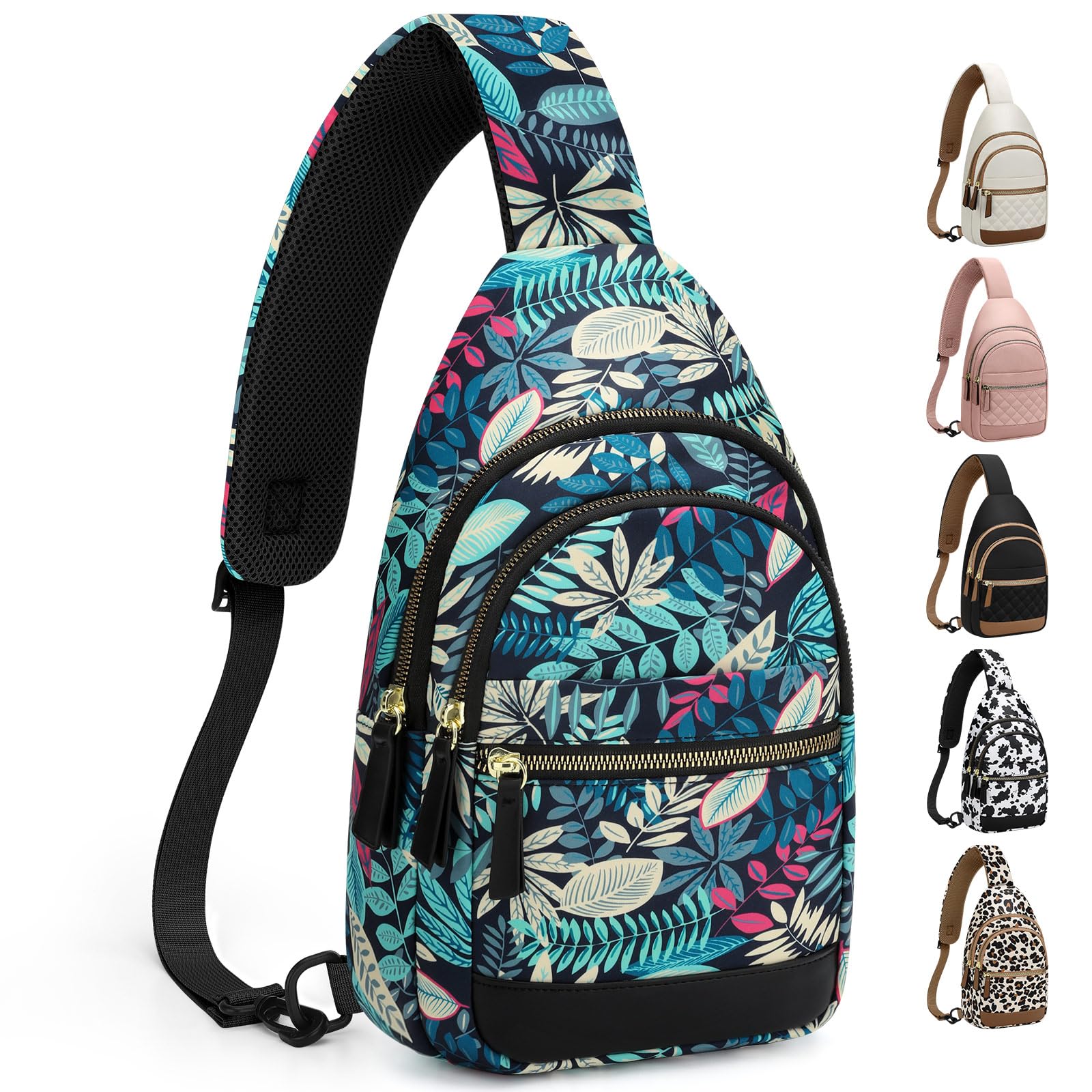 Waterproof Convertible Sling Crossbody Fanny Pack for Women and Men Travel
