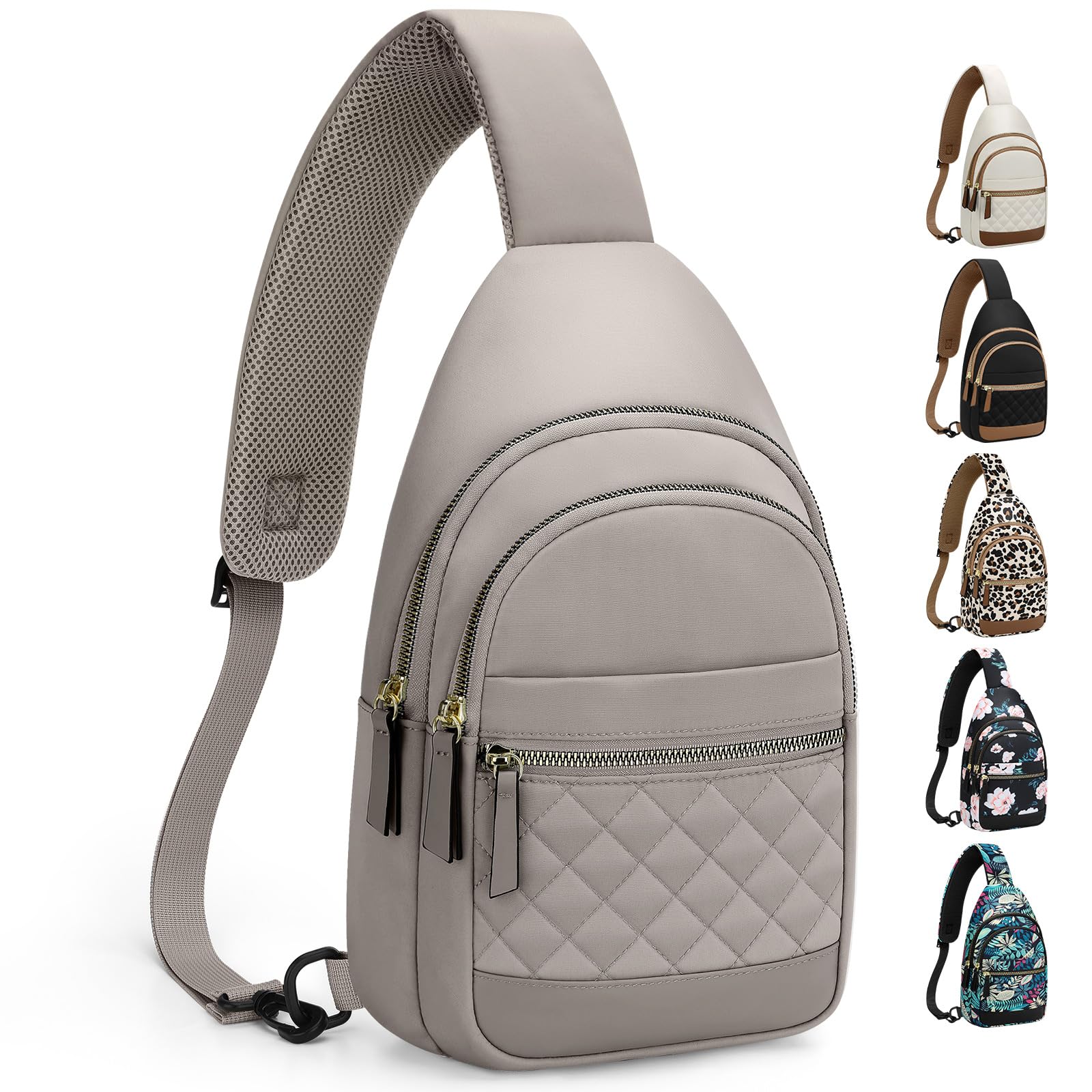 Waterproof Convertible Sling Crossbody Fanny Pack for Women and Men Travel