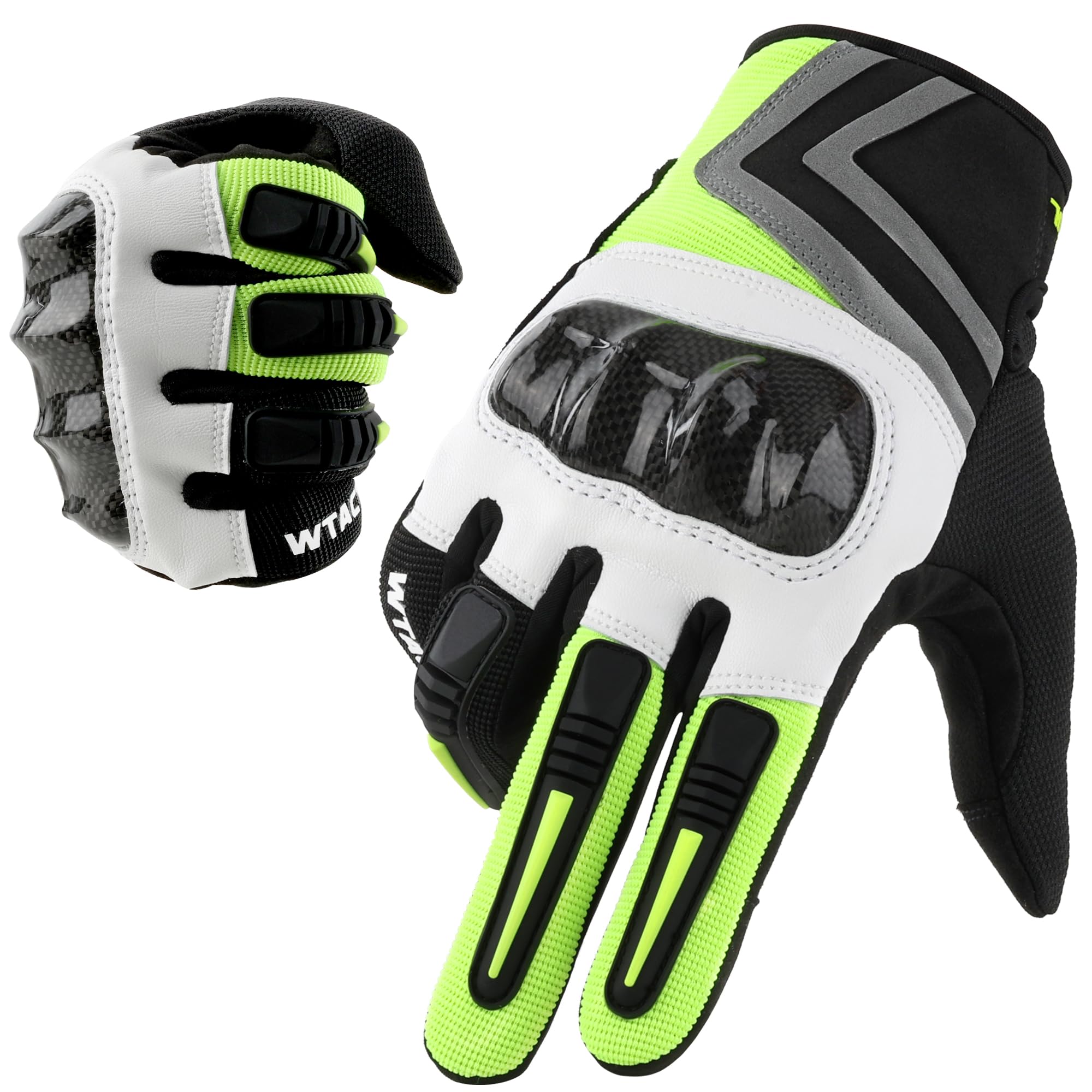 Mens Lightweight Breathable Touchscreen Motorcycle Riding Gloves