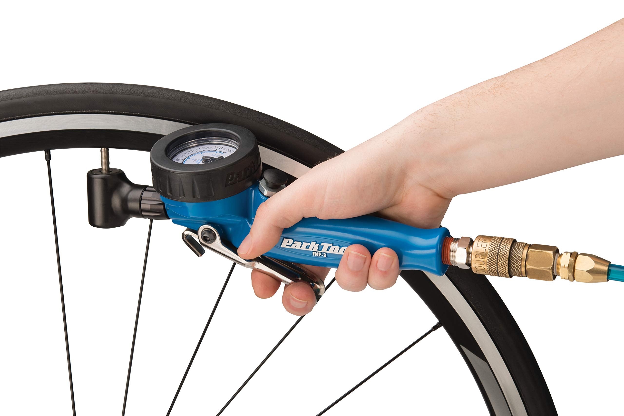 Bicycle Shop Inflator for Fast and Reliable Tire Inflation
