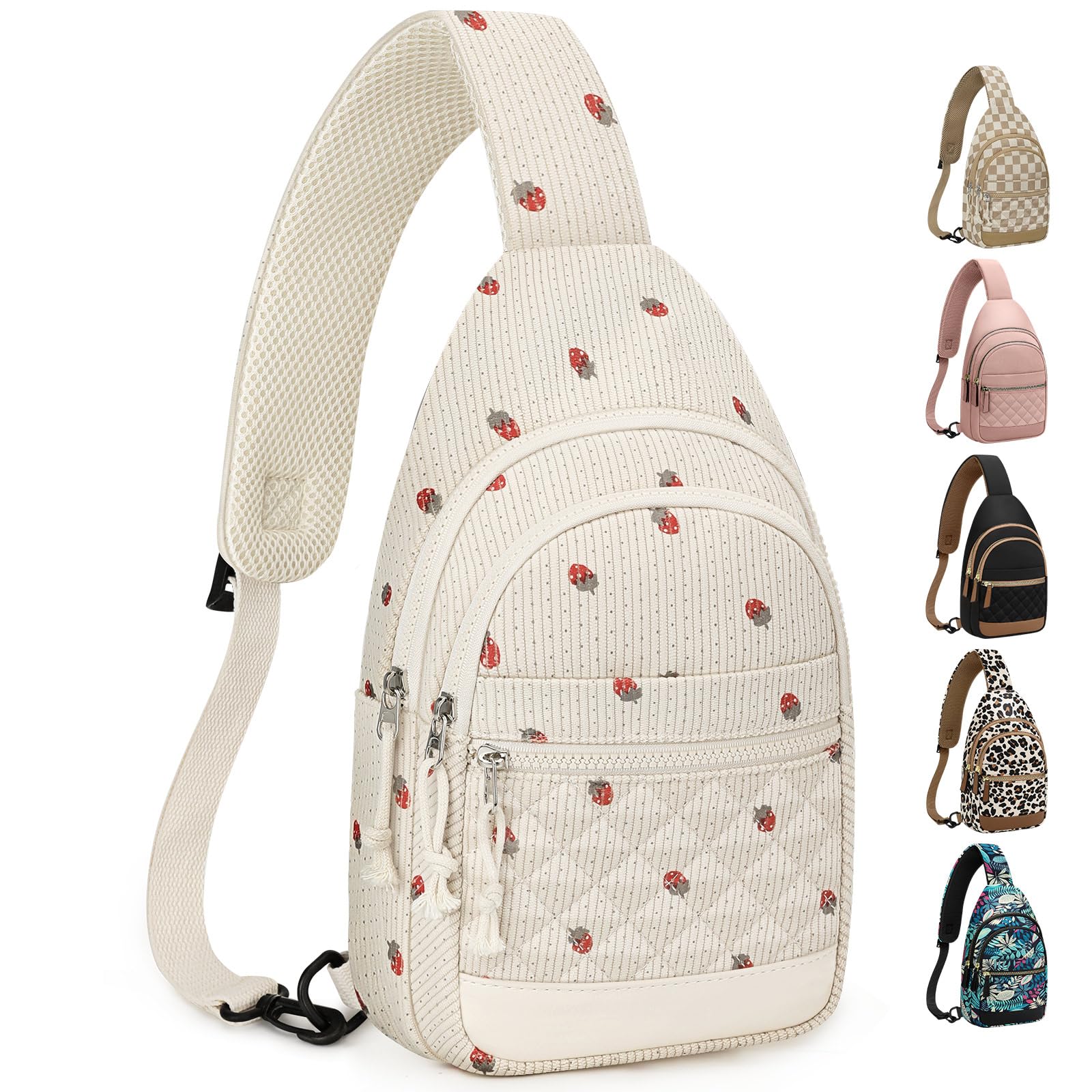 Waterproof Convertible Sling Crossbody Fanny Pack for Women and Men Travel