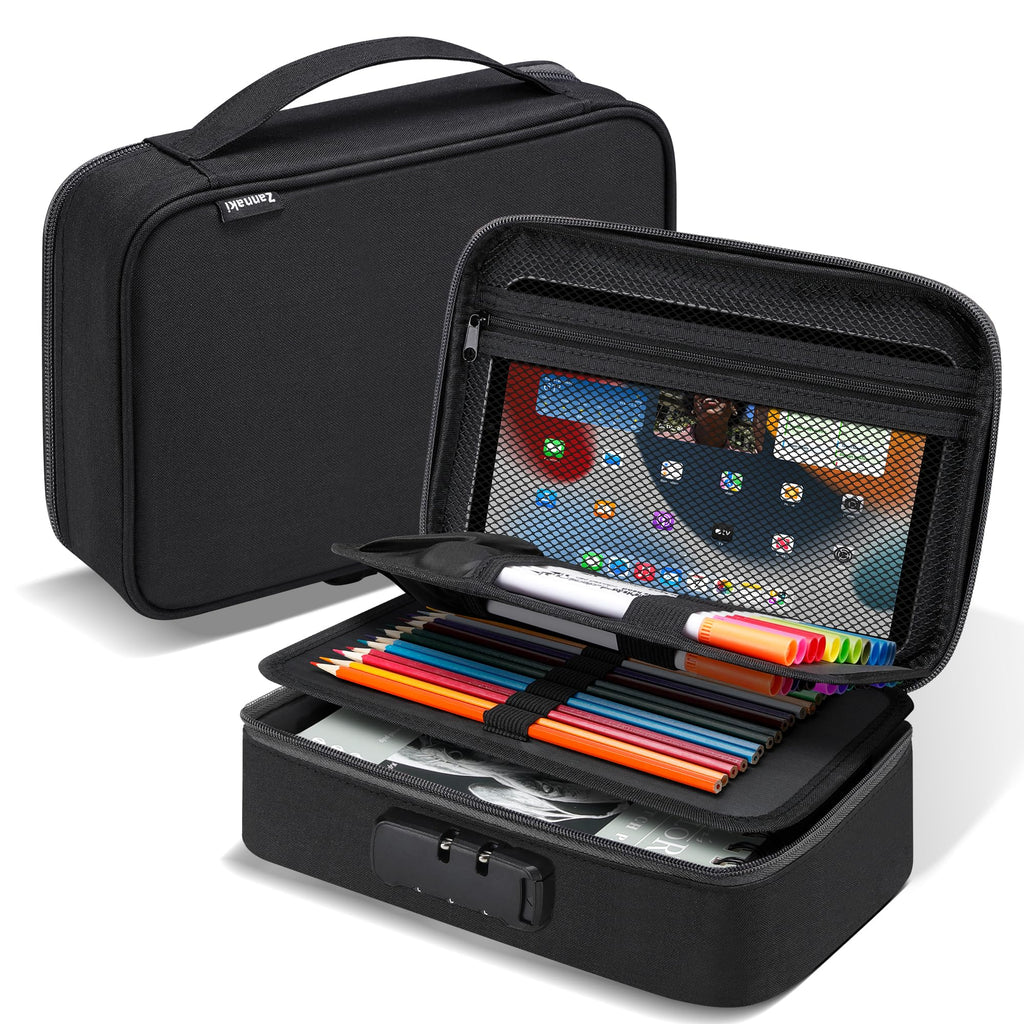 Large Capacity Pencil Case Organizer for Pens Pencils and Accessories