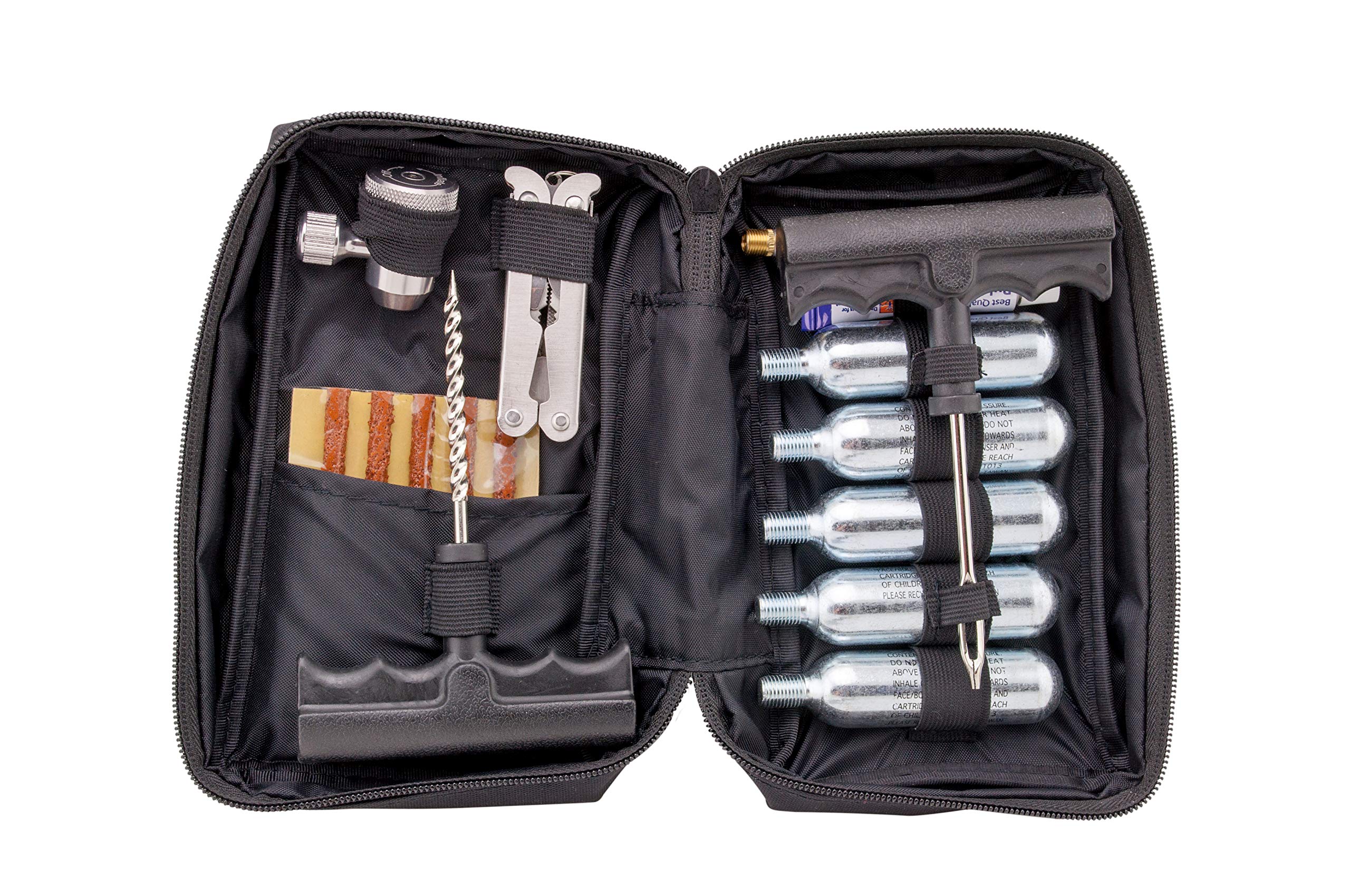 CO2 Tubeless Tire Repair Kit for Motorcycles and ATVs